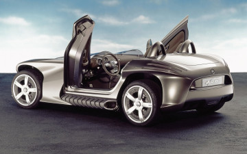 Картинка автомобили mercedes-benz концепт серебристый кабриолет мерседес