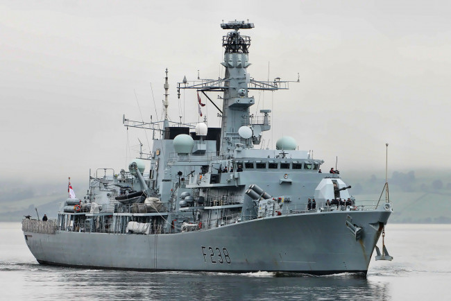 Обои картинки фото hms northumberland f238, корабли, крейсеры,  линкоры,  эсминцы, вмф