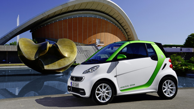 Обои картинки фото smart fortwo electric drive 2013, автомобили, smart, 2013, drive, electric, fortwo