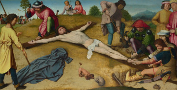 Картинка gerard david christ nailed to the cross рисованные