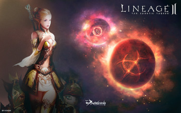 Картинка видео игры lineage ii goddess of destruction девушка планеты