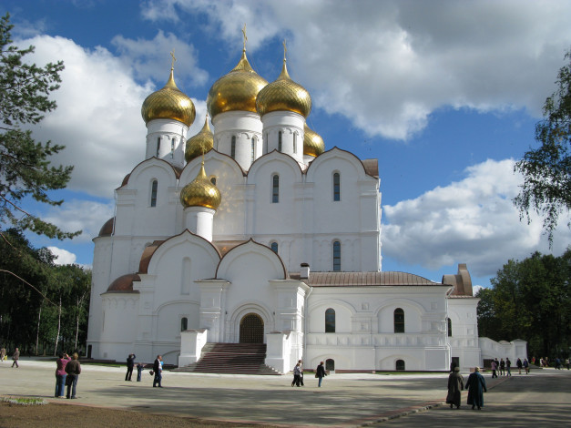 Обои картинки фото успенский собор, города, - православные церкви,  монастыри, Ярославль, успенский, собор
