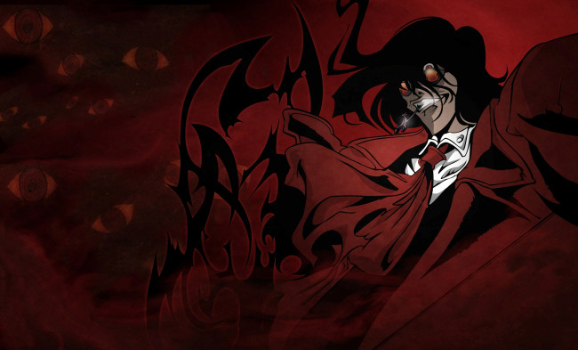 Обои картинки фото аниме, hellsing, дракула, vampire, dracula, алукард, вампир, alucard