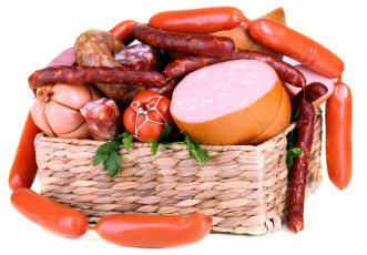 Картинка еда колбасные+изделия ассорти сосиски салями колбаса колбаски