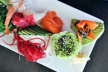 Картинка еда рыба +морепродукты +суши +роллы японская ассорти роллы суши кухня