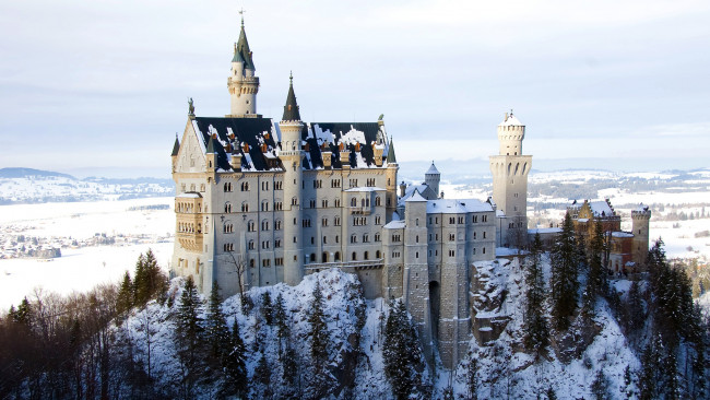 Обои картинки фото города, замок нойшванштайн , германия, neuschwanstein, castle