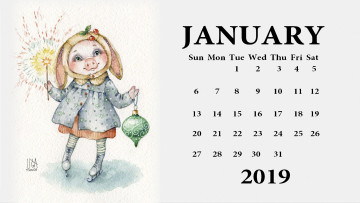 Картинка календари праздники +салюты свинья коньки поросенок игрушка