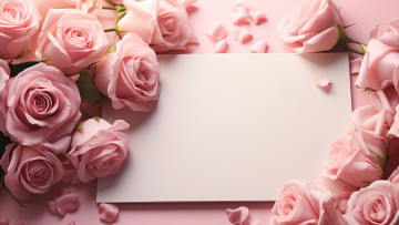 Картинка 3д+графика цветы+ flowers цветы бумага праздник розы букет лепестки розовые картон