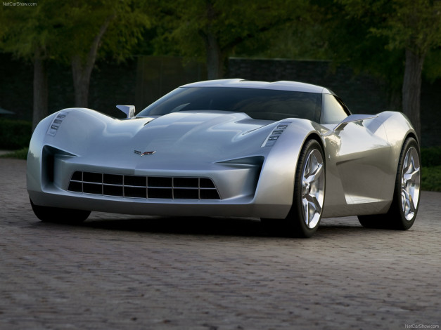 Обои картинки фото chevrolet, stingray, concept, 2009, автомобили, corvette