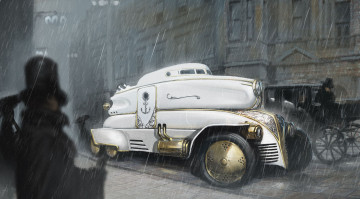 Картинка raveneau+pierre фэнтези -временный+ не+выбирать авто raveneau pierre admiral car by asahisuperdry карета дождь