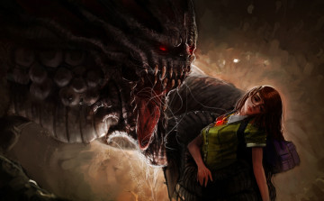 Картинка фэнтези красавицы+и+чудовища девушка язык обморок чудовище монстр