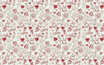 Картинка праздничные день+святого+валентина +сердечки +любовь мишки сердечки цветы коробки подарки шарики лица текстурп