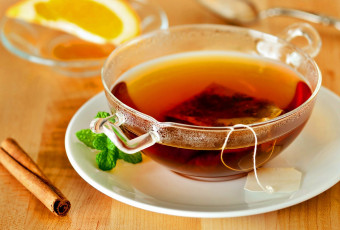 Картинка еда напитки +Чай мята корица лимон чай