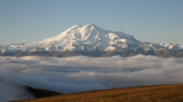 Картинка эльбрус природа горы снег вершина пейзаж вид
