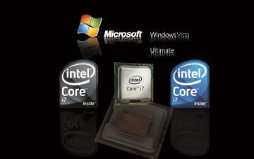 обоя компьютеры, intel, фон, логотип