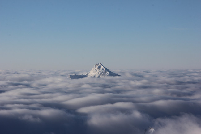 Обои картинки фото эльбрус, природа, горы, снег, пейзаж, вид, вершина