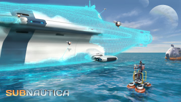 обоя видео игры, subnautica, action, адвенчура, подводный, мир, симулятор