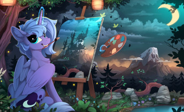 Картинка мультфильмы my+little+pony фон пони