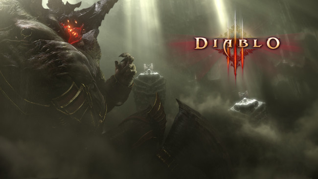 Обои картинки фото видео игры, diablo iii, демон, фон