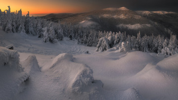 Картинка karkonosze+national+park poland природа зима karkonosze national park
