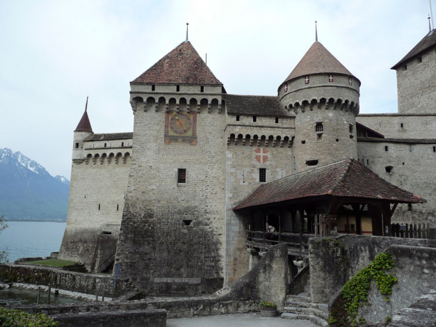 Обои картинки фото города, шильонский, замок, швейцария