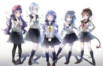 Картинка аниме vocaloid девочки