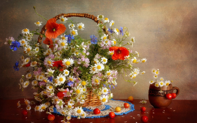 Обои картинки фото еда, натюрморт, bouquet, still, life, flowers, цветы, букет