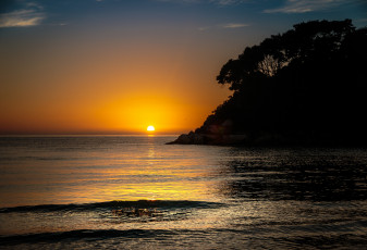 Картинка природа восходы закаты море берег