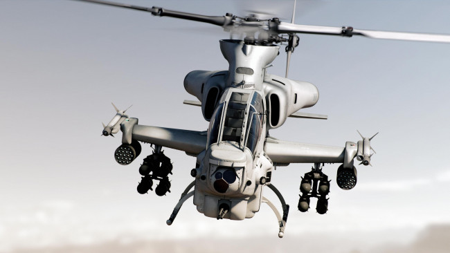Обои картинки фото bell ah-1z viper, авиация, вертолёты, боевой, вертолет, us, air, force, 1z, viper, bell, ah