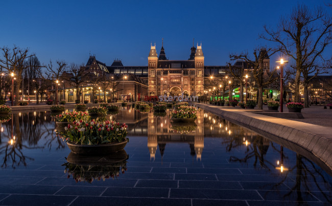 Обои картинки фото города, амстердам , нидерланды, голландия, амстердам, rijksmuseum, amsterdam