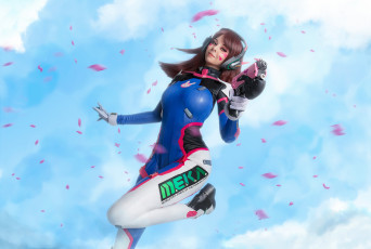 Картинка разное cosplay+ косплей оружие униформа взгляд фон девушка