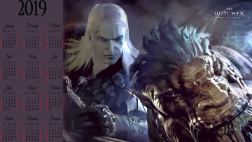 Картинка календари видеоигры существо блондин воин монстр мужчина