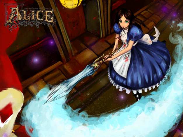 Обои картинки фото видео игры, american mcgee’s alice, алиса, дым