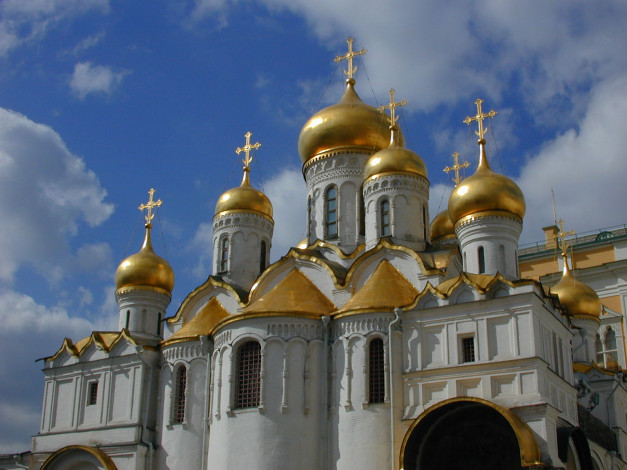 Обои картинки фото москва, благовещенский, собор, города, россия