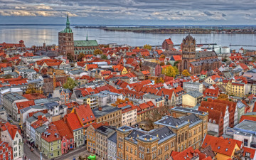 Картинка stralsund germany города панорамы
