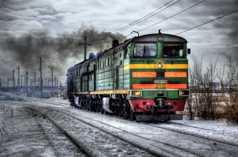 Картинка техника локомотивы локомотив рельсы