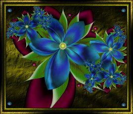 Картинка 3д+графика flowers+ цветы цвета лепестки фон узор