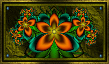 Картинка 3д+графика flowers+ цветы лепестки цвета фон узор