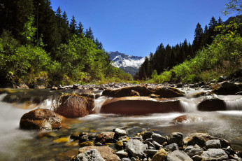 Картинка природа реки озера горы река водопад швейцария