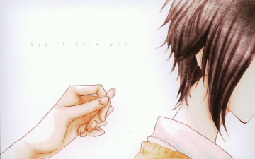Картинка аниме say+i+love+you art лепесток kurosawa yamato say i love you kane hazuki tachibana mei затылок рука