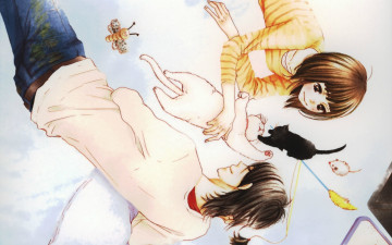 Картинка аниме say+i+love+you tachibana mei улыбка кошка джинсы подушка игрушки котенок kurosawa yamato say i love you kane hazuki art