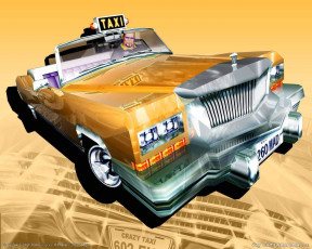 Картинка видео игры crazy taxi