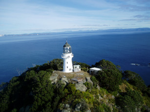 Картинка природа маяки cuvier island lighthouse new zealand
