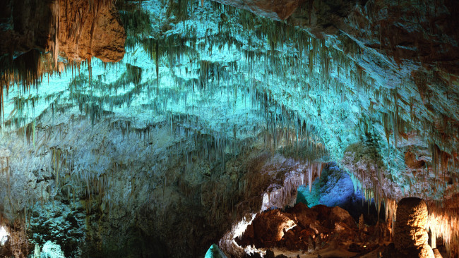 Обои картинки фото природа, другое, пещера, сталактиты, сосульки, сталагмиты