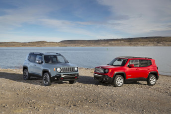 Картинка 2015+jeep+renegade автомобили jeep побережье красный серый renegade
