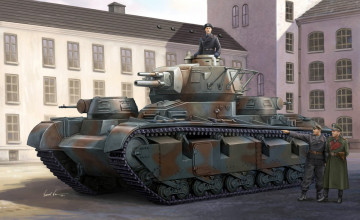 Картинка рисованные армия танк солдаты