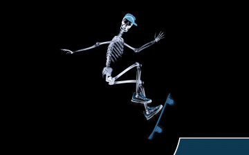 Картинка разное кости +рентген скейтборд