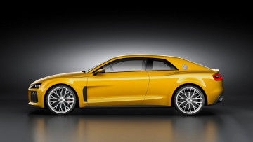 Картинка audi+sport+quattro+concept+2013 автомобили audi жёлтая 2013 concept quattro sport
