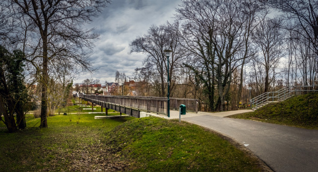 Обои картинки фото города, - пейзажи, мост, парк