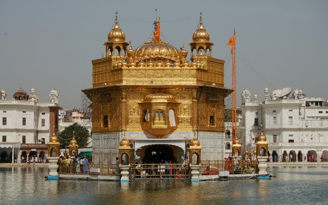 Обои картинки фото golden, temple, amritsar, города, буддистские, другие, храмы